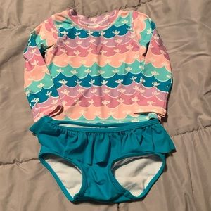 Ruffle Butts two piece girls swim suit